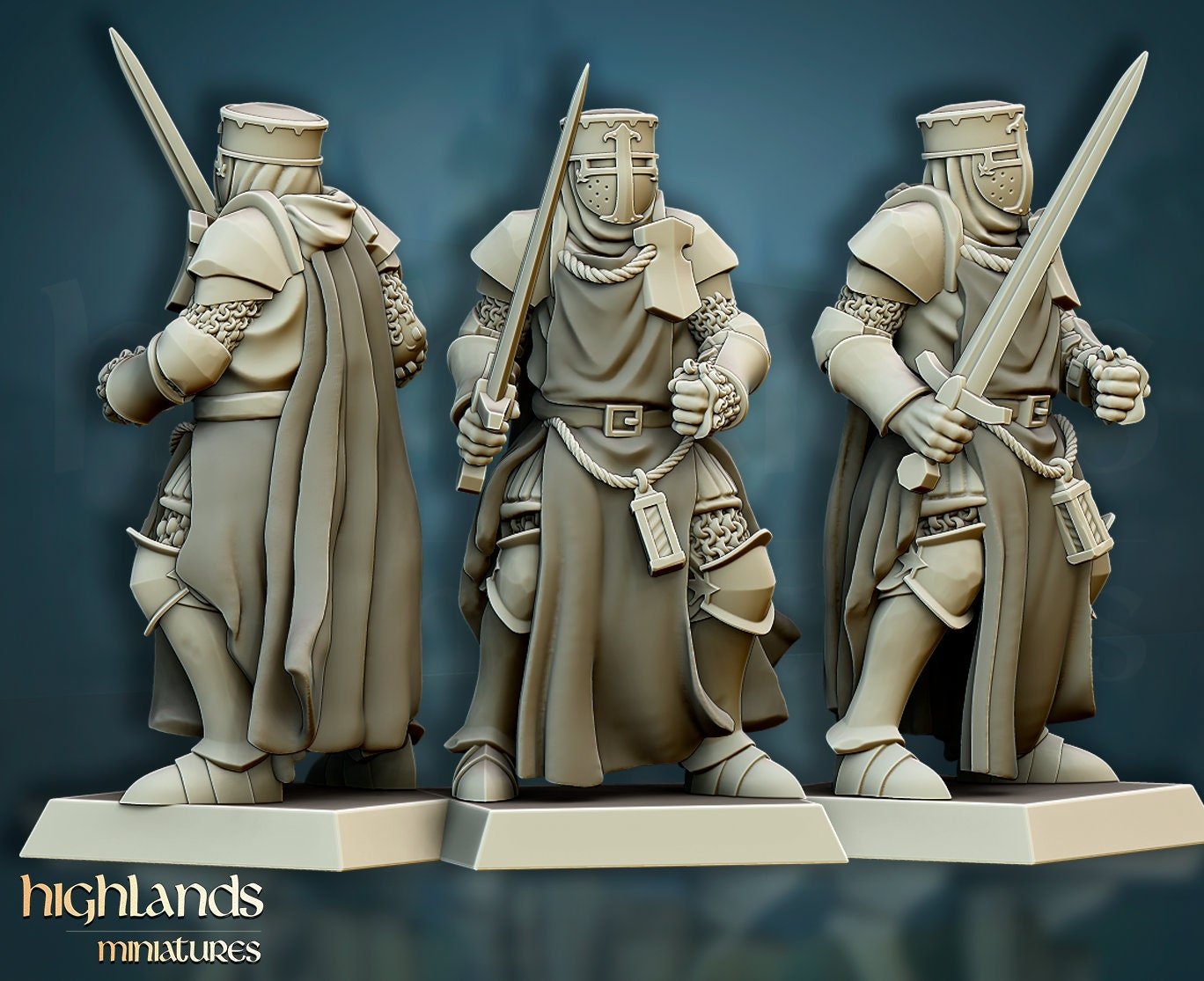 Crusaders - Highlands Miniatures - Sigmarite Boutique