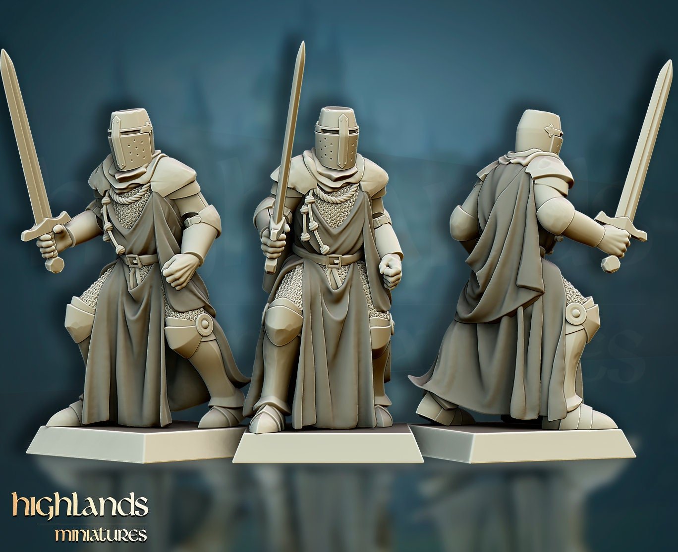 Crusaders - Highlands Miniatures - Sigmarite Boutique