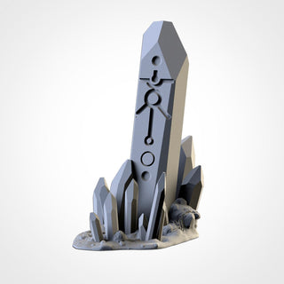 Crystal Stone Terrain - Scifi Terrain - 3D Printed PLA Plastic - Sigmarite Boutique