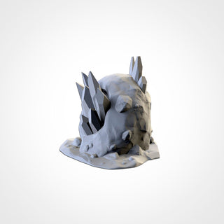 Crystal Stone Terrain - Scifi Terrain - 3D Printed PLA Plastic - Sigmarite Boutique