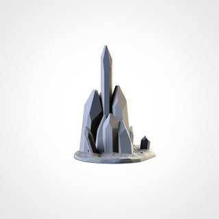 Crystal Stone Terrain - Scifi Terrain - 3D Printed PLA Plastic - Sigmarite Boutique
