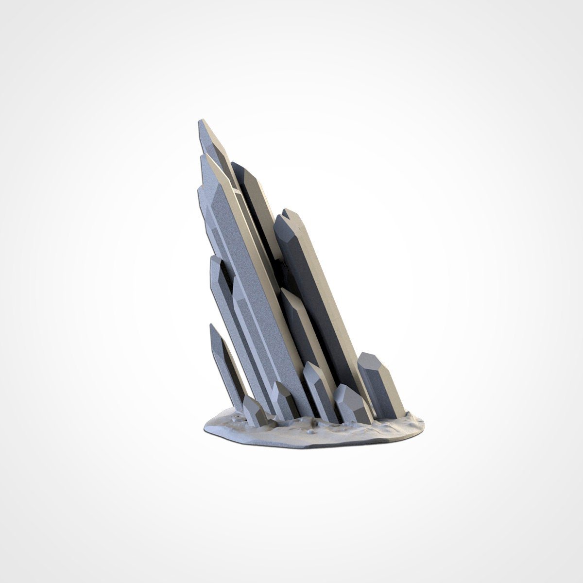 Crystal Stone Terrain - Scifi Terrain - 3D Printed PLA Plastic - Sigmarite Boutique
