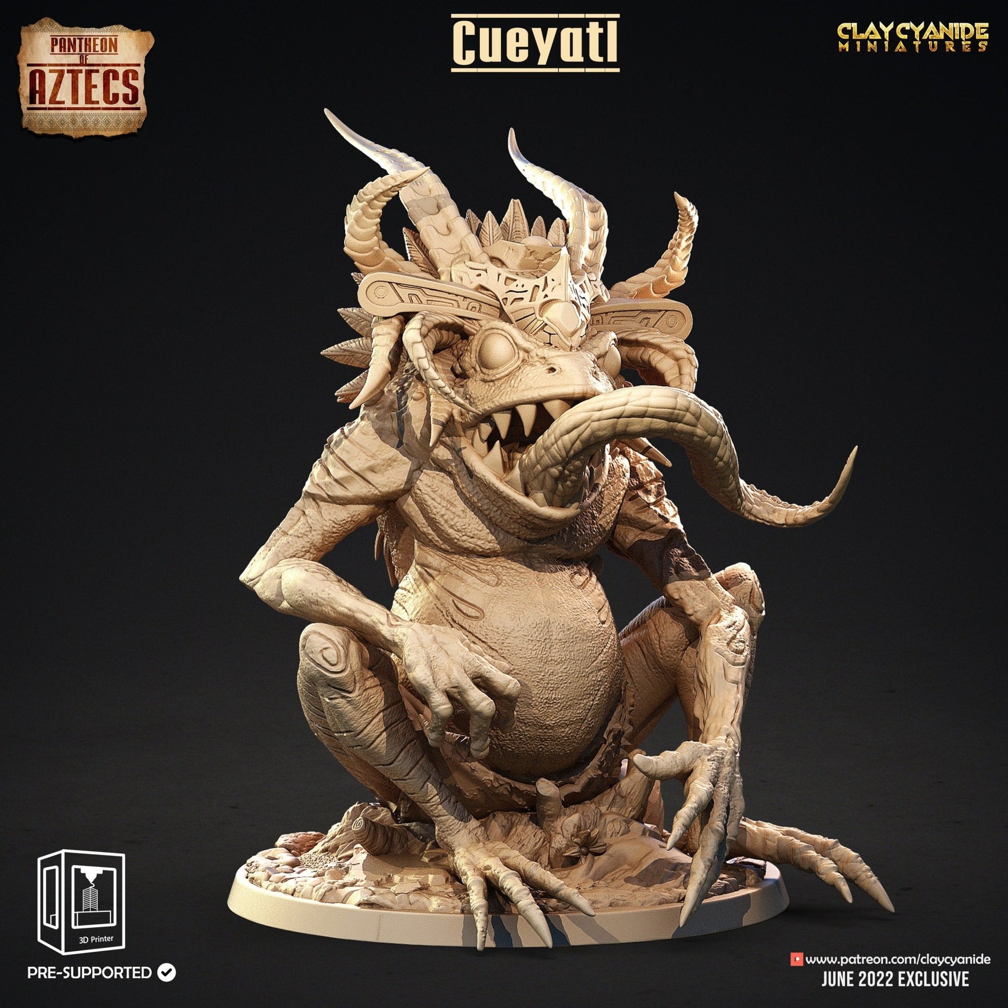 Cueyatl - Pantheon of the Aztecs - Clay Cyanide - Sigmarite Boutique