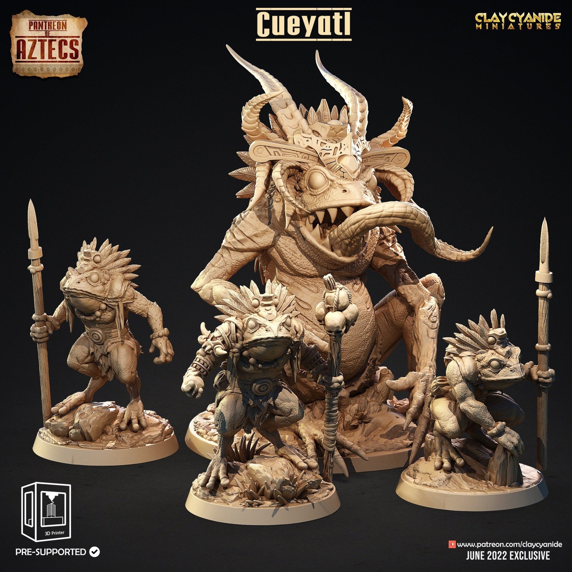 Cueyatl - Pantheon of the Aztecs - Clay Cyanide - Sigmarite Boutique