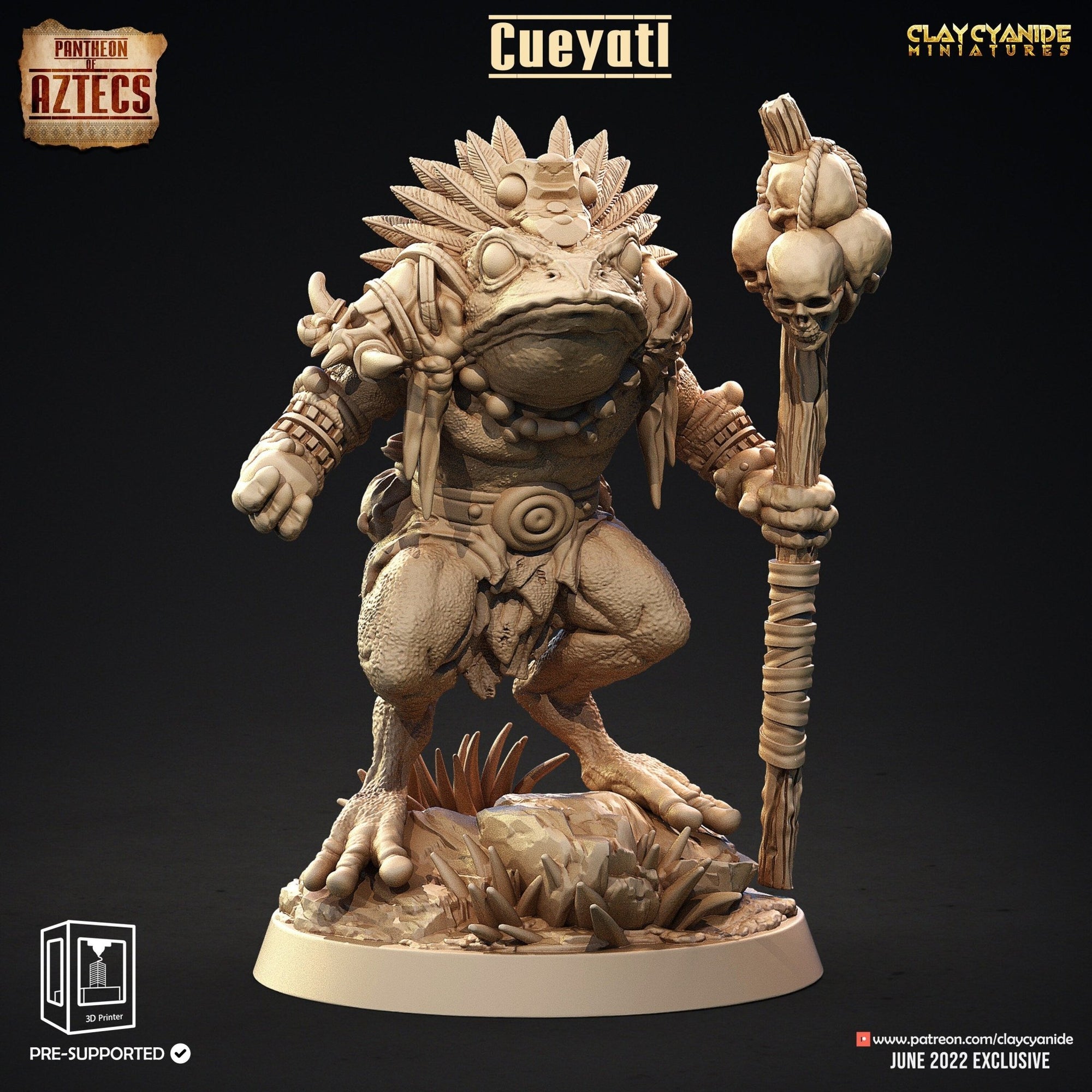 Cueyatl - Pantheon of the Aztecs - Clay Cyanide - Sigmarite Boutique