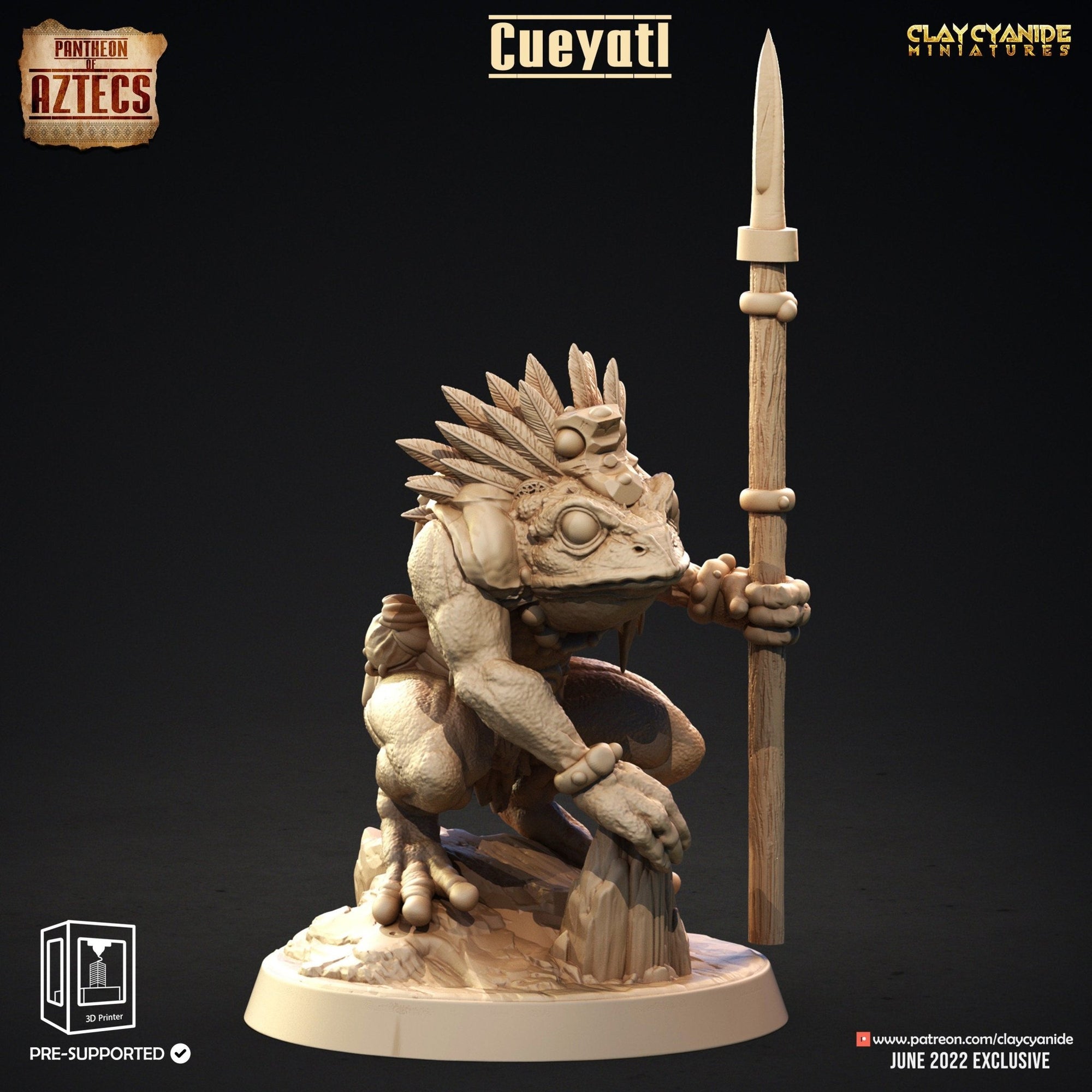 Cueyatl - Pantheon of the Aztecs - Clay Cyanide - Sigmarite Boutique