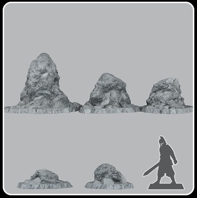 Curious Grassy Rocks - Fantastic Plants and Rocks - Print Your Monsters - Sigmarite Boutique