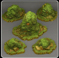 Curious Grassy Rocks - Fantastic Plants and Rocks - Print Your Monsters - Sigmarite Boutique