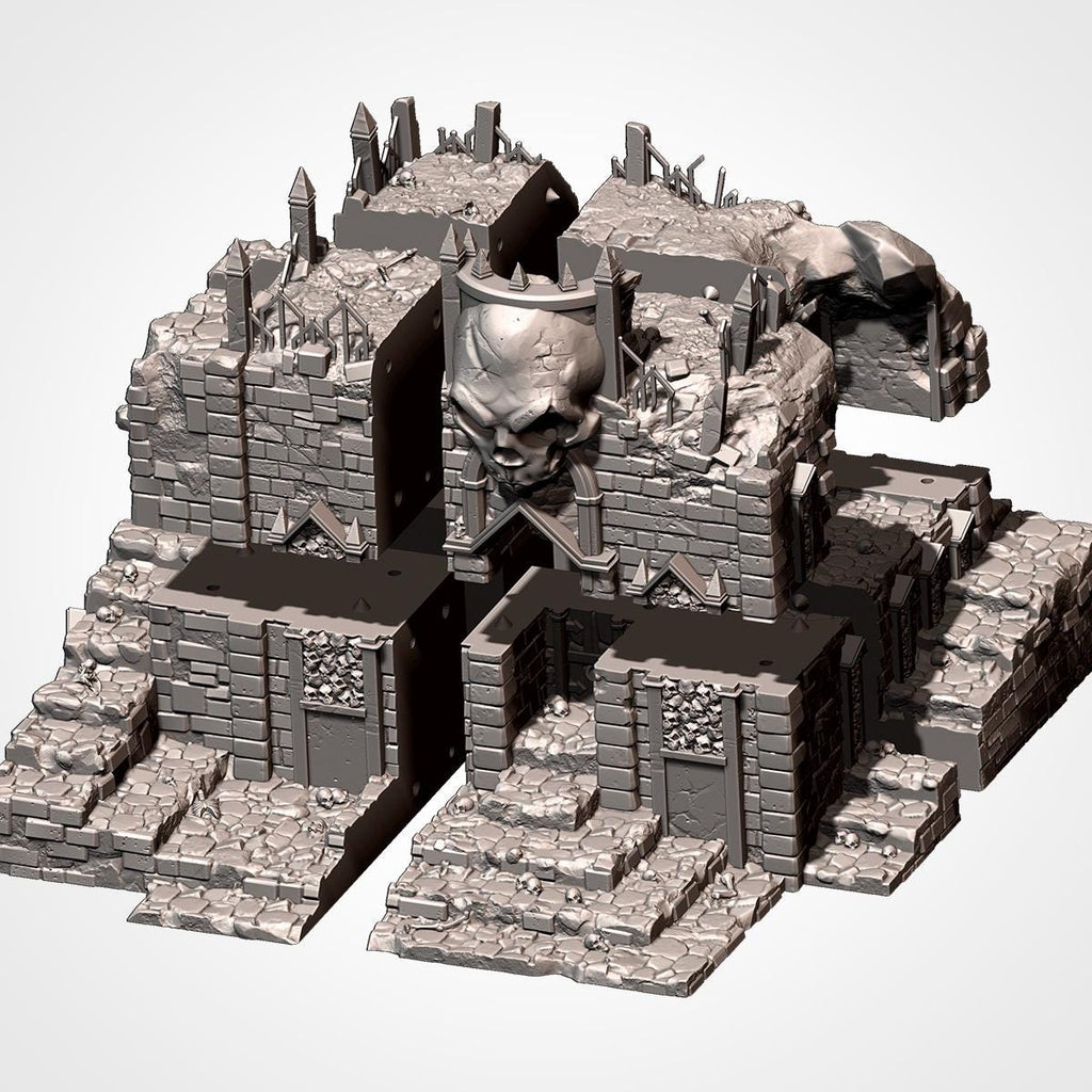 Cursed Mausoleum Gothic Cemetery Ruins for DnD, RPGs & 28mm Fantasy Wargaming - Sigmarite Boutique