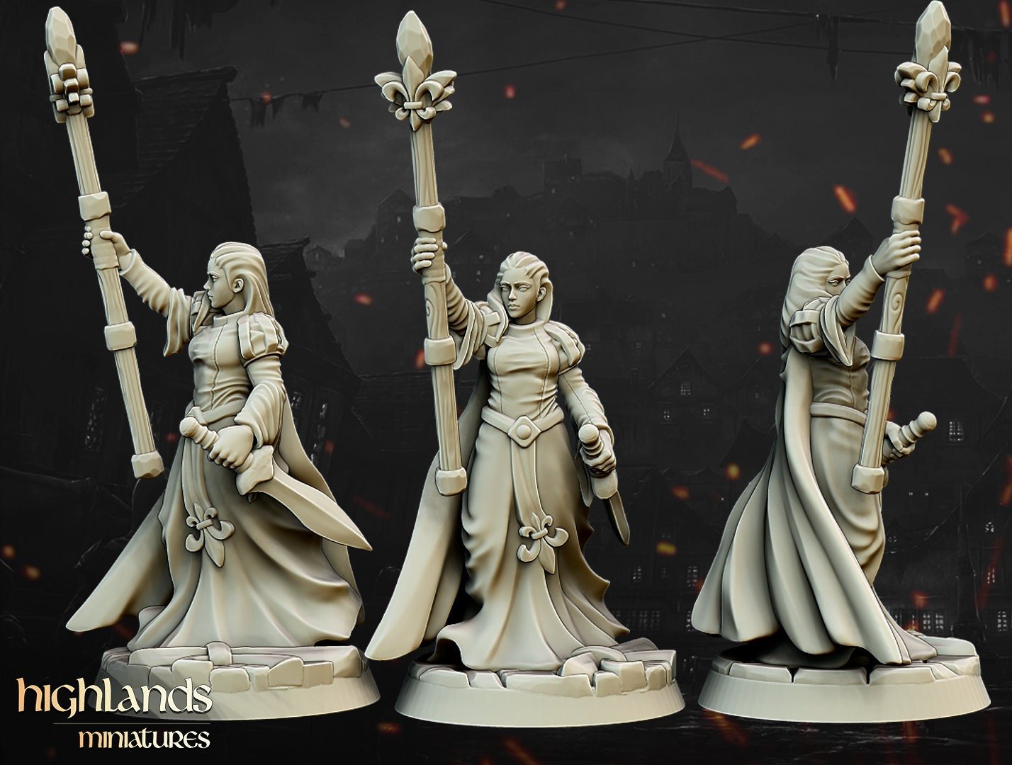 Damsel of the Lady - Highlands Miniatures - Sigmarite Boutique