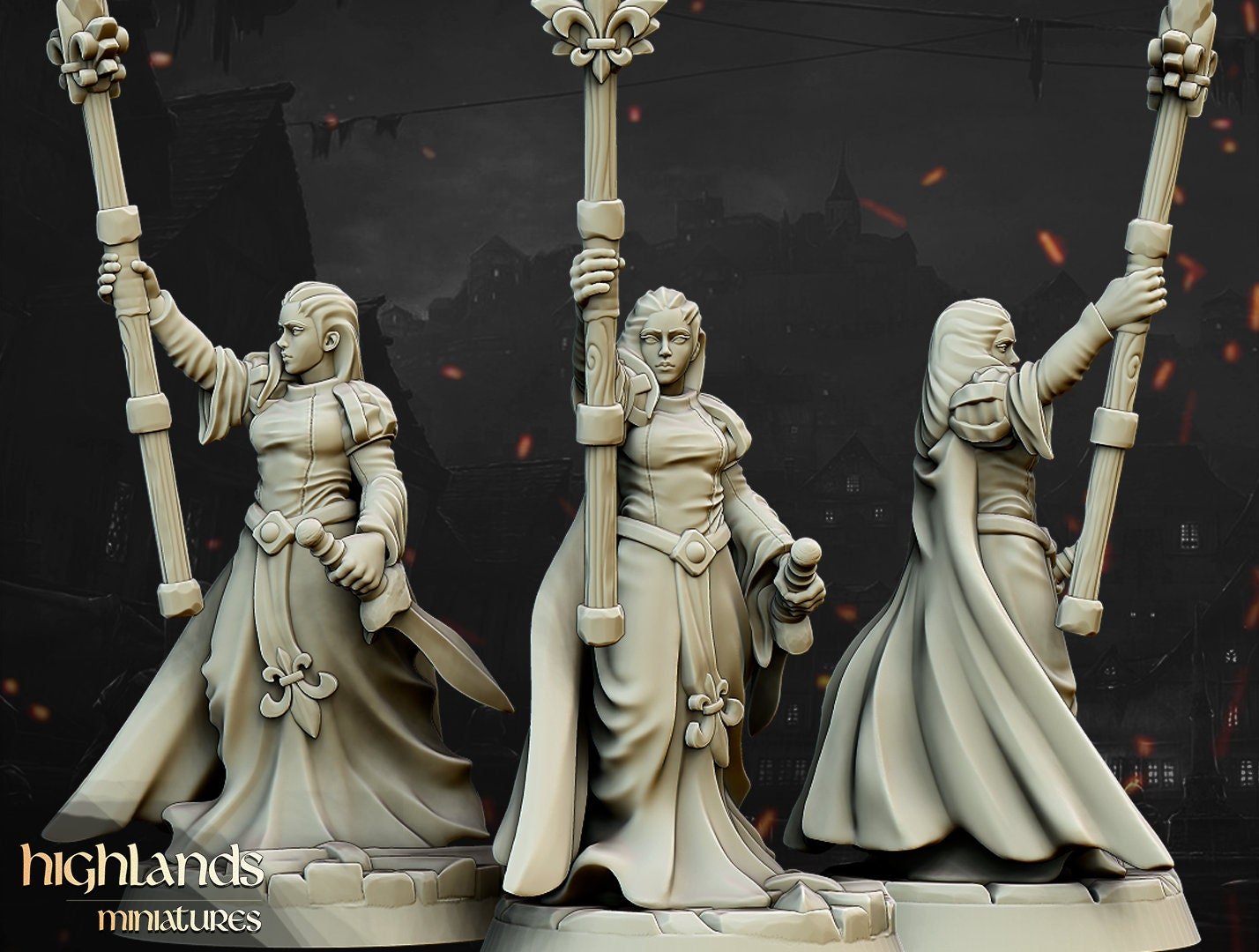 Damsel of the Lady - Highlands Miniatures - Sigmarite Boutique