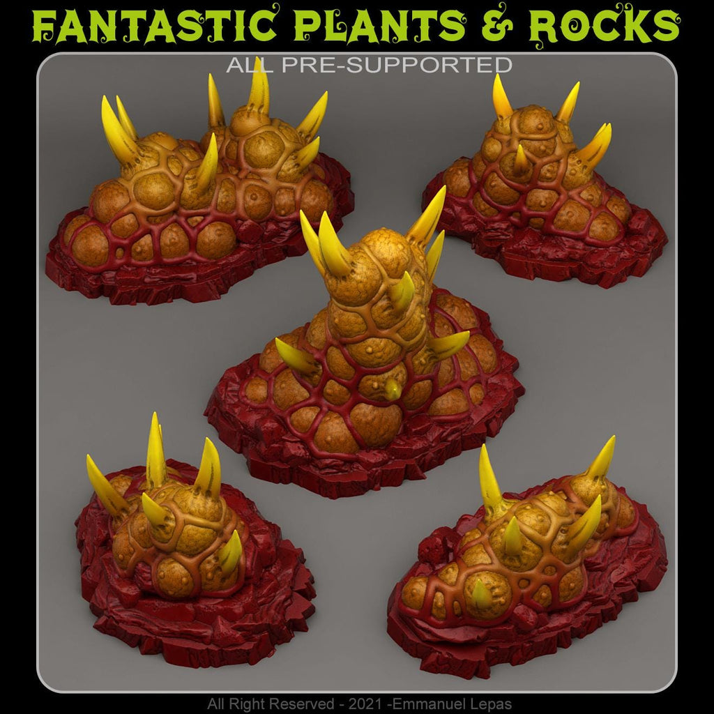 Dangerous Aberrant Plants - Fantasy Scatter Terrain for DnD, RPGs & 28mm Wargaming Resin Printed Terrain Set - Sigmarite Boutique