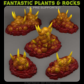 Dangerous Aberrant Plants - Fantasy Scatter Terrain for DnD, RPGs & 28mm Wargaming Resin Printed Terrain Set - Sigmarite Boutique