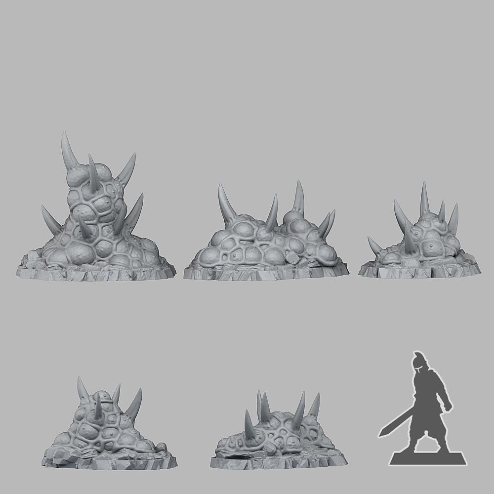 Dangerous Aberrant Plants - Fantasy Scatter Terrain for DnD, RPGs & 28mm Wargaming Resin Printed Terrain Set - Sigmarite Boutique