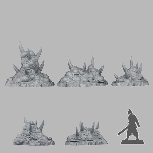 Dangerous Aberrant Plants - Fantasy Scatter Terrain for DnD, RPGs & 28mm Wargaming Resin Printed Terrain Set - Sigmarite Boutique