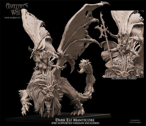Dark Elf Manticore - Avatars of War - Sigmarite Boutique