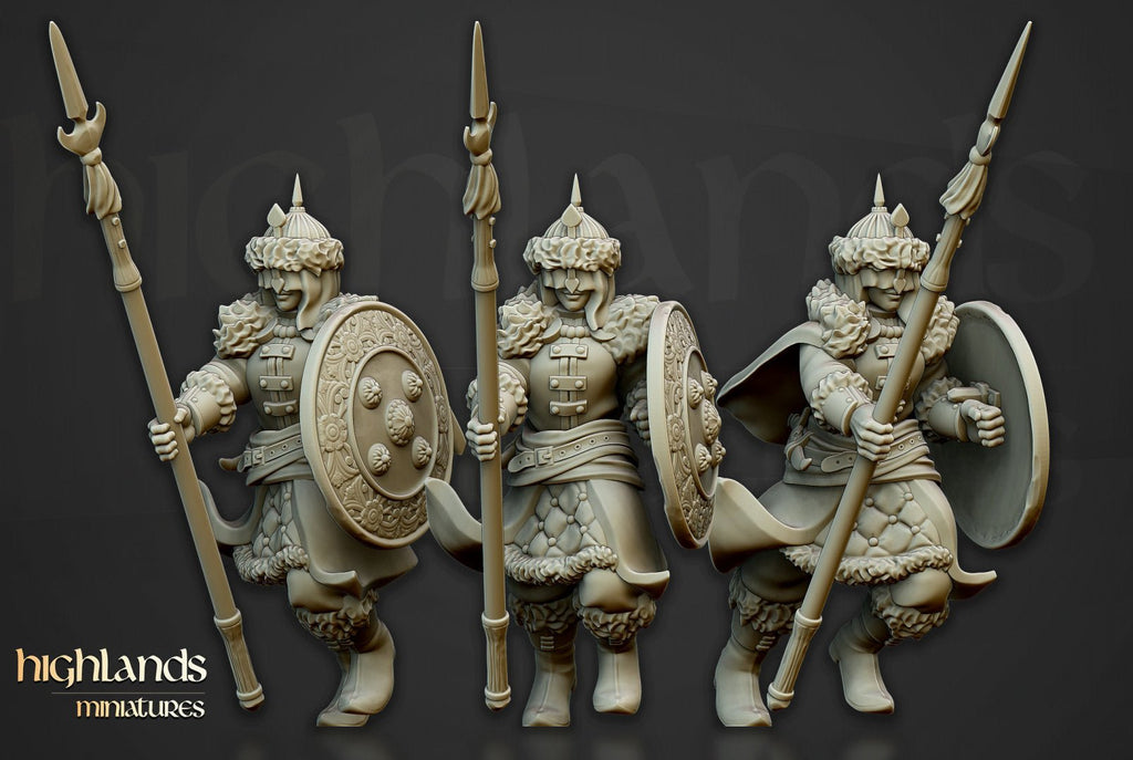 Daughters of Volhynia - Spears - Highlands Miniatures - Sigmarite Boutique