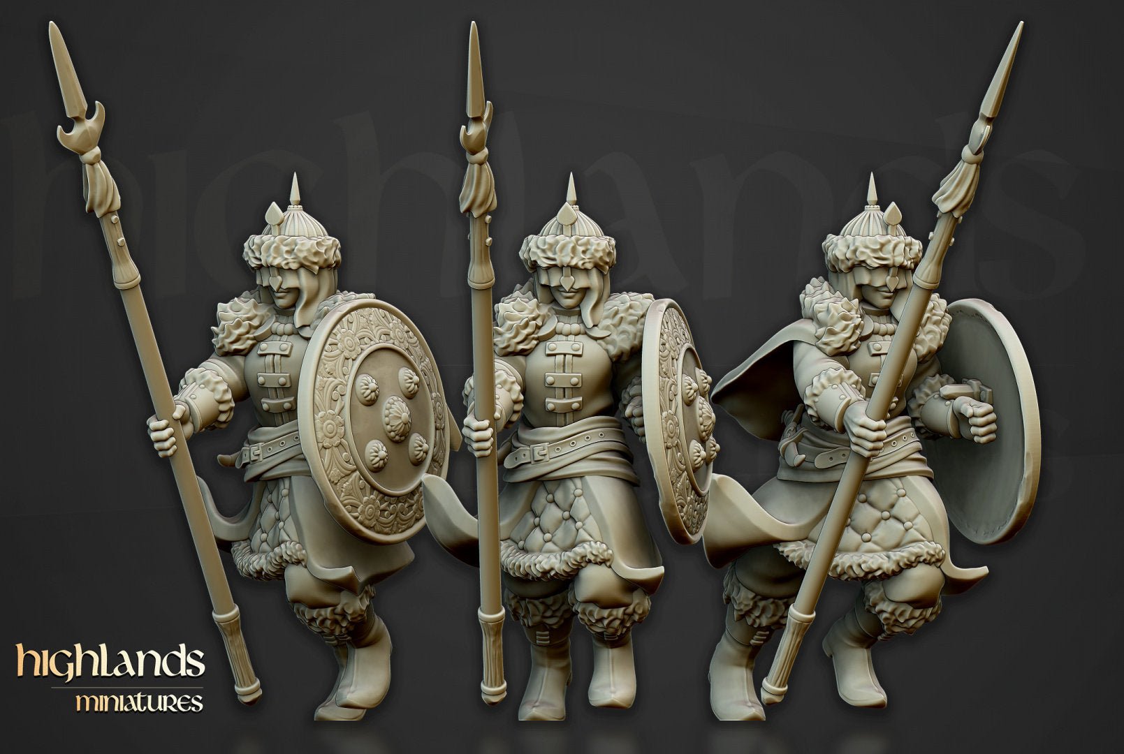 Daughters of Volhynia - Spears - Highlands Miniatures - Sigmarite Boutique