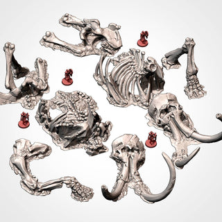 Dead Giant Mammoths - Fantasy Skeleton & Bone Terrain - Txarli Factory - Sigmarite Boutique
