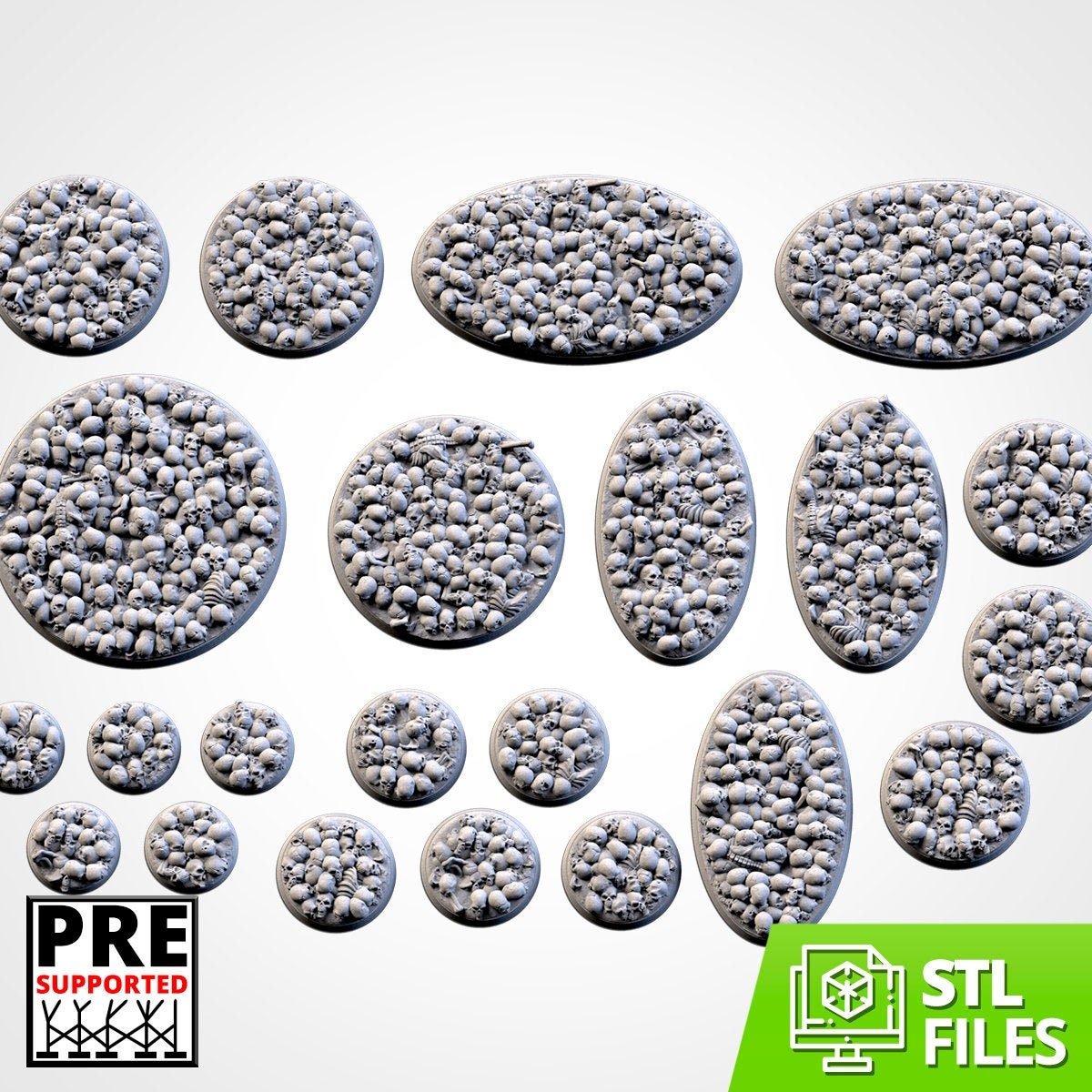 Death Skull Bases - Txarli Factory - Sigmarite Boutique