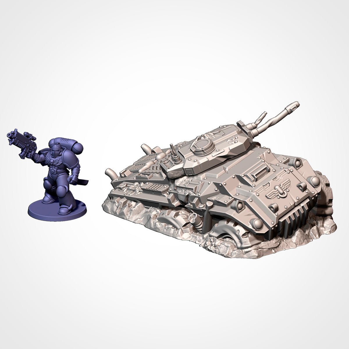 Destroyed Vehicles - Sci-Fi Battlefield Wreckage Terrain - Txarli Factory - Sigmarite Boutique