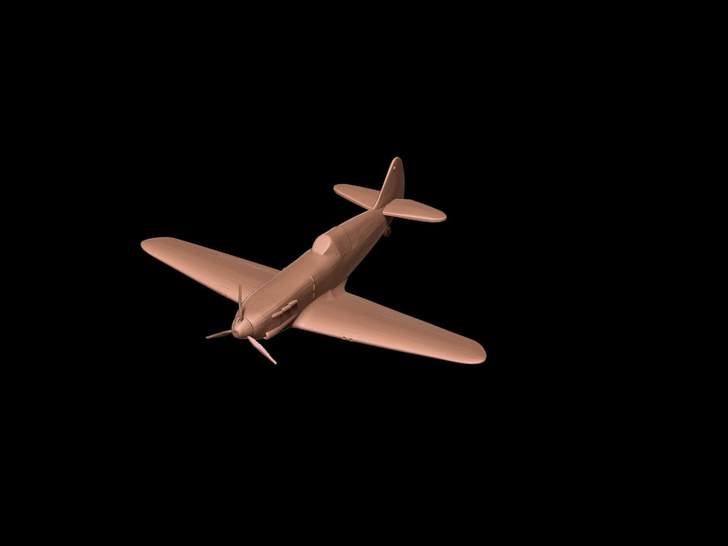 Dewoitine D.520 Fighter Aircraft - WWII French Fighter Plane - 3D Printed Resin Miniatures in 6mm, 10mm, 15mm, and 20mm Scale - Eskice - Sigmarite Boutique