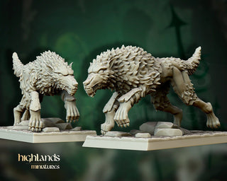 Dire Wolves - Highlands Miniatures - Sigmarite Boutique