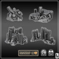 District 0012 - Debris Piles - SciFi Terrain - 3D Printed PLA Plastic - Sigmarite Boutique
