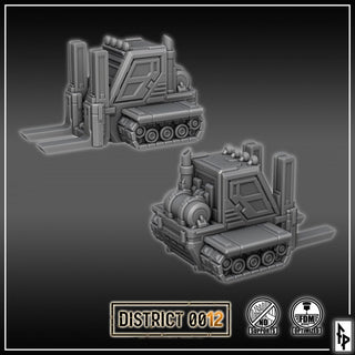 District 0012 - Forklift - SciFi Terrain - 3D Printed PLA Plastic - Sigmarite Boutique