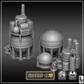 District 0012 - Fuel Reserves - SciFi Terrain - 3D Printed PLA Plastic - Sigmarite Boutique