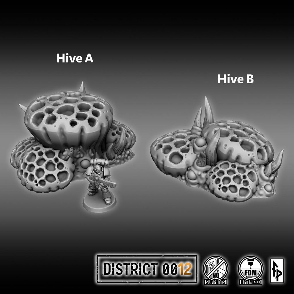 District 0012 - Parasites - SciFi Terrain - 3D Printed PLA Plastic - Sigmarite Boutique