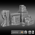 District 0012 - Power Plant - SciFi Terrain - 3D Printed PLA Plastic - Sigmarite Boutique