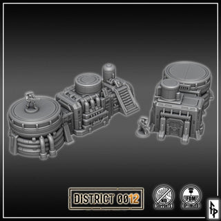 District 0012 - Reactor Control - SciFi Terrain - 3D Printed PLA Plastic - Sigmarite Boutique