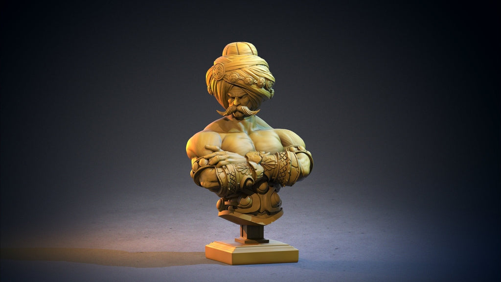 Djinn Bust - Arabian Nights - Clay Cyanide - Sigmarite Boutique
