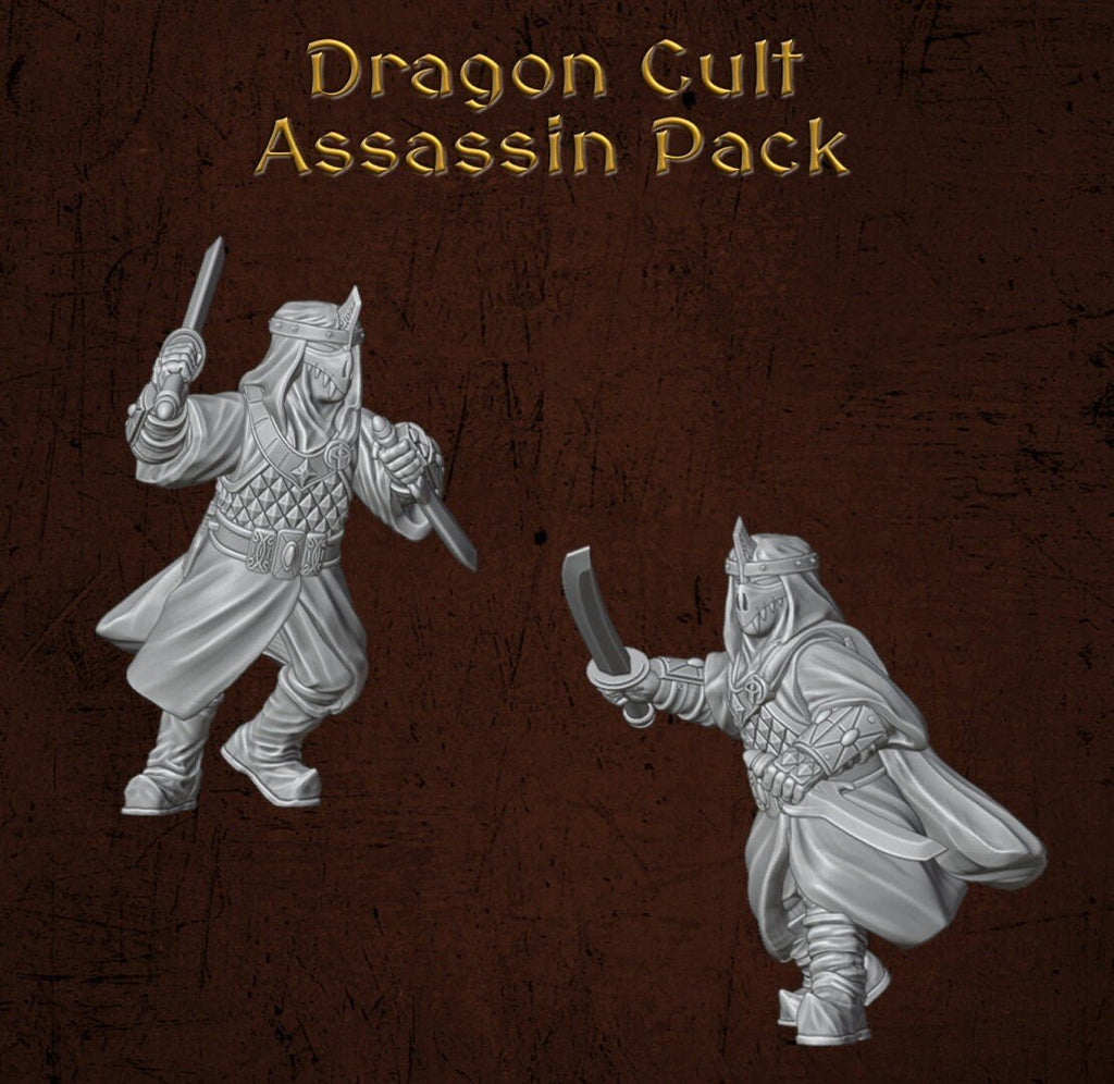 Dragon Cult Assassins - Dark Lords Fallen Legions - Quartermaster 3D - Sigmarite Boutique