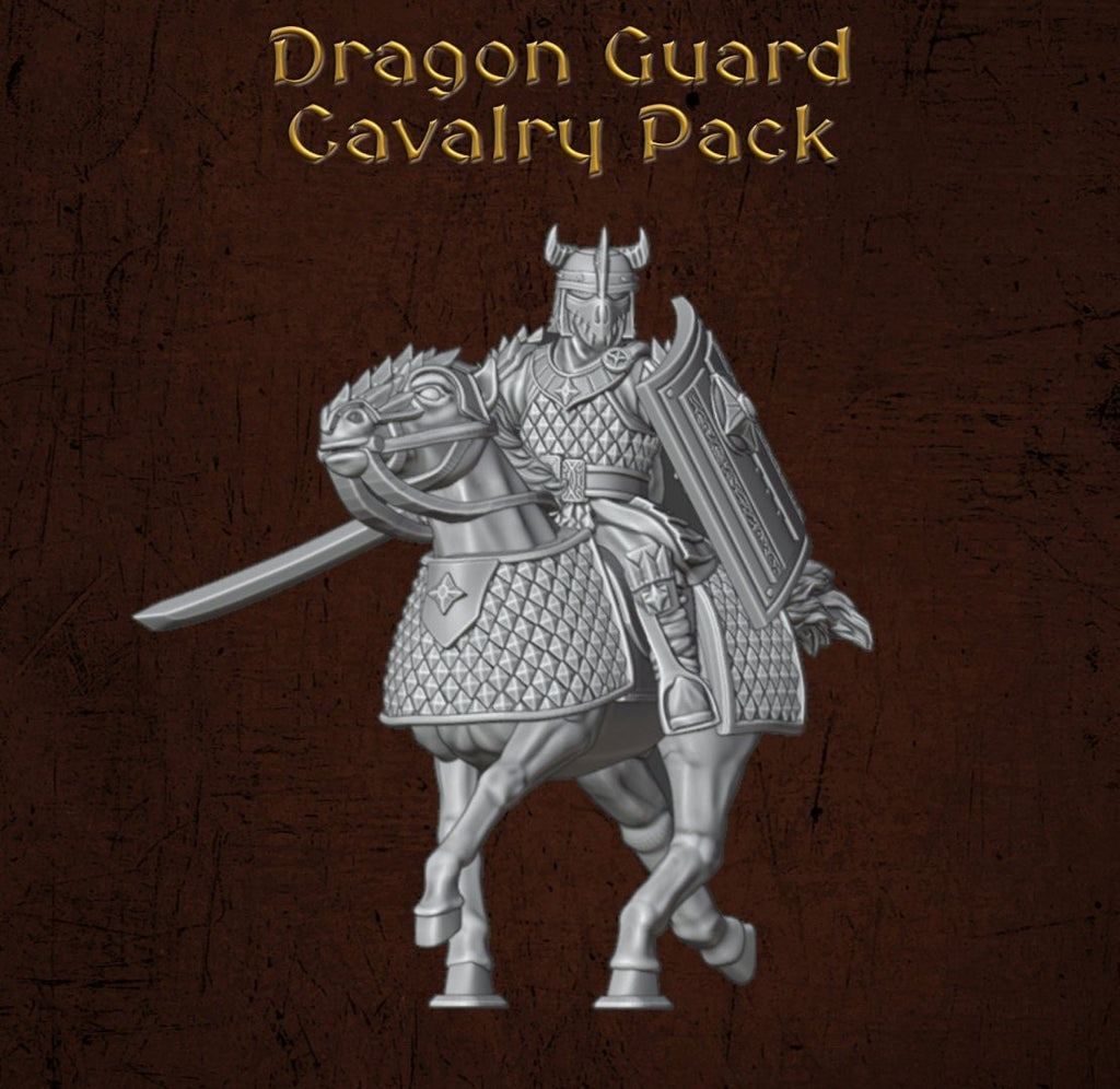 Dragon Guard Cavalry - Dark Lords Fallen Legions - Quartermaster 3D - Sigmarite Boutique