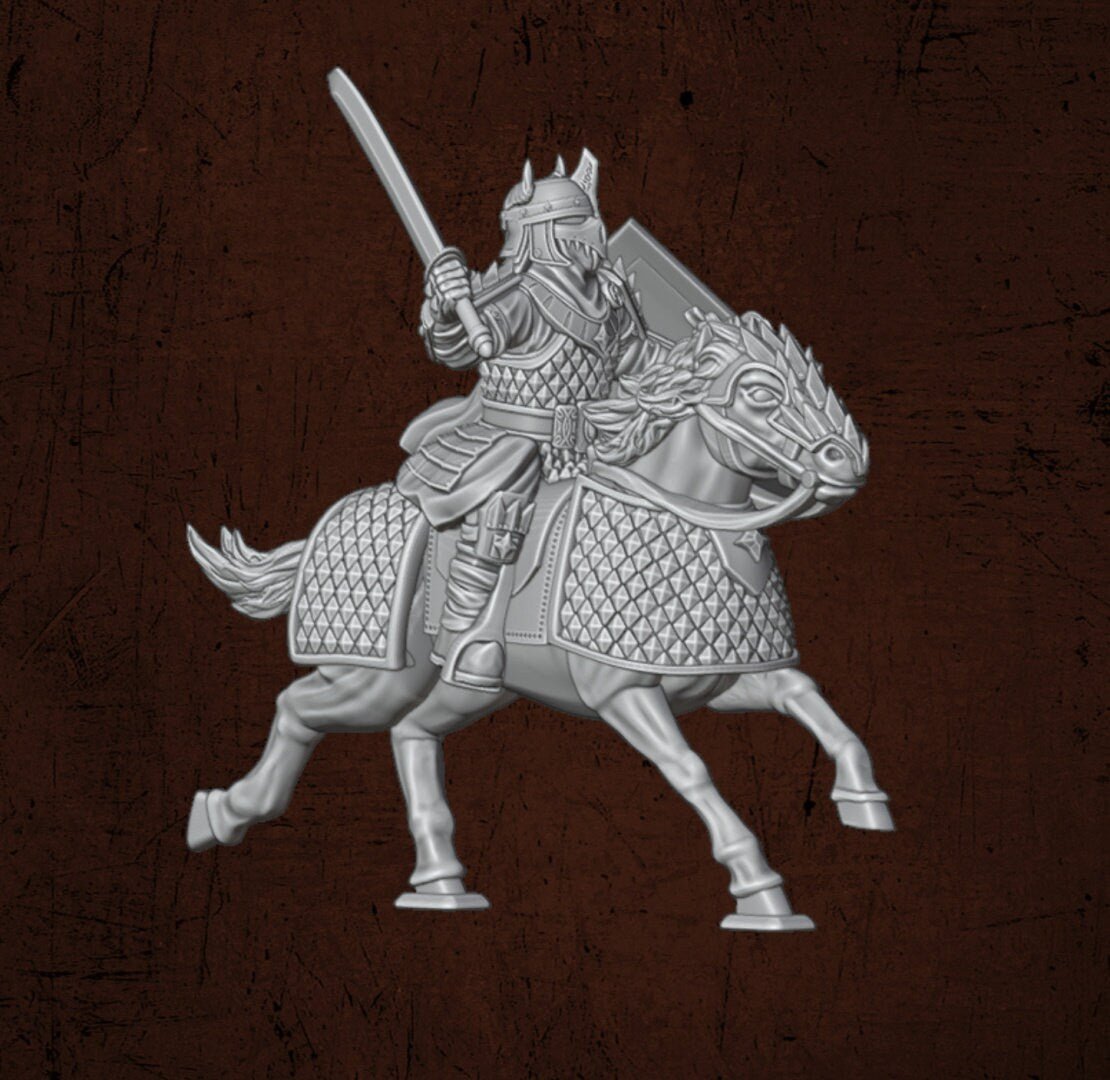Dragon Guard Cavalry - Dark Lords Fallen Legions - Quartermaster 3D - Sigmarite Boutique
