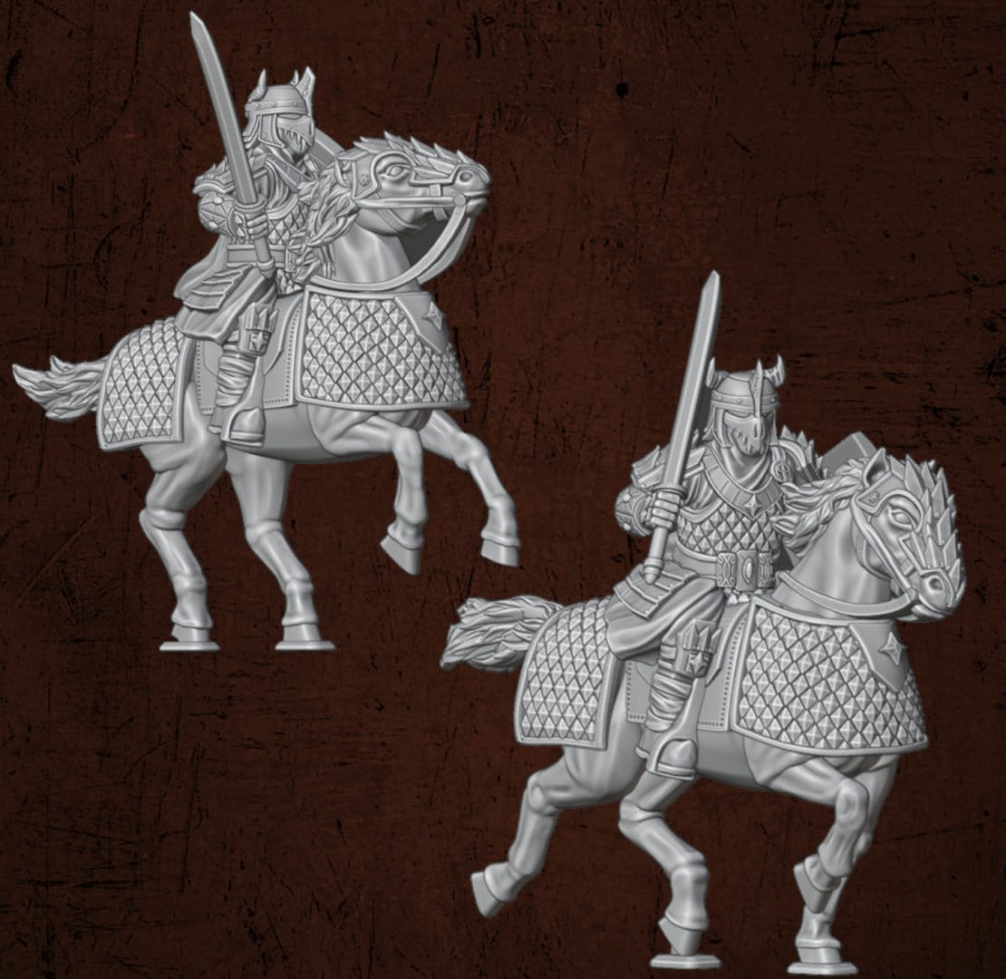 Dragon Guard Cavalry - Dark Lords Fallen Legions - Quartermaster 3D - Sigmarite Boutique