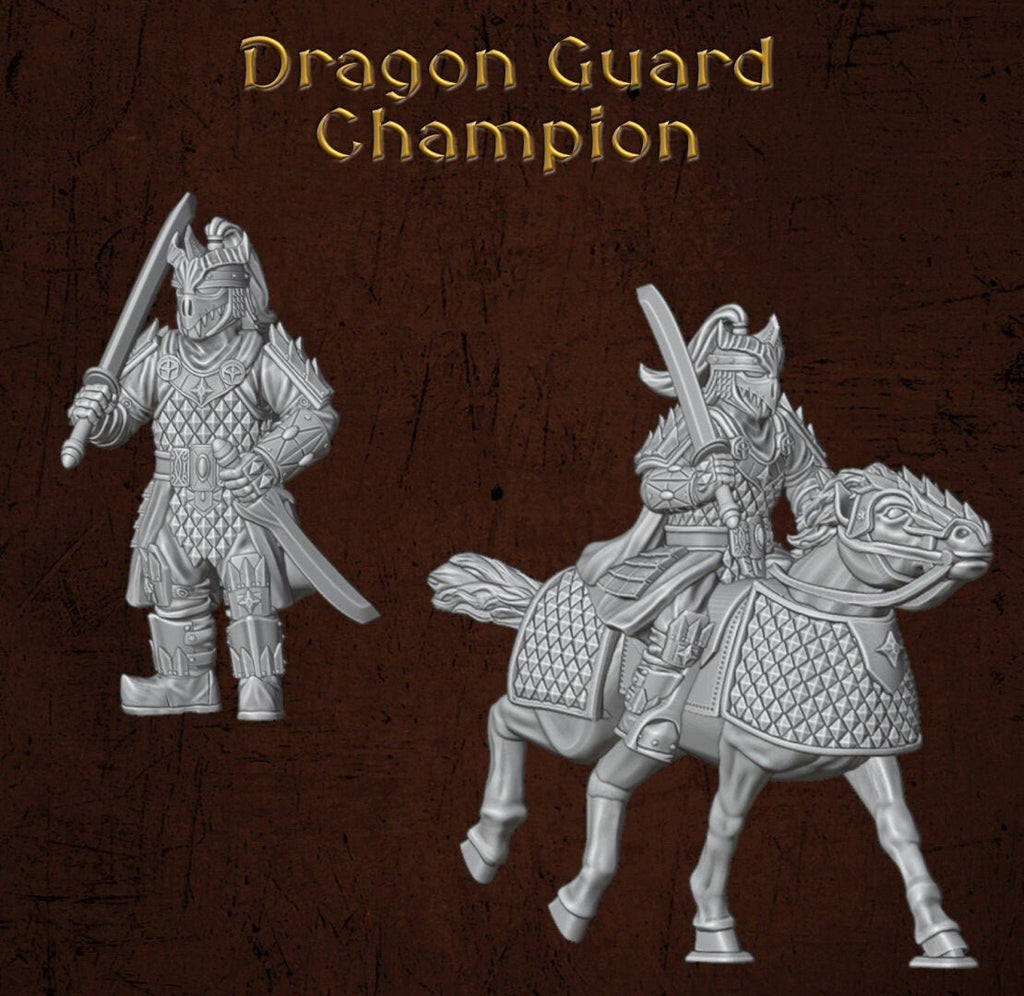 Dragon Guard Champion - Dark Lords Fallen Legions - Quartermaster 3D - Sigmarite Boutique