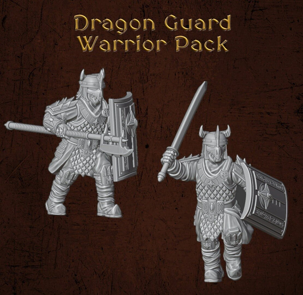 Dragon Guard Warriors - Dark Lords Fallen Legions - Quartermaster 3D - Sigmarite Boutique