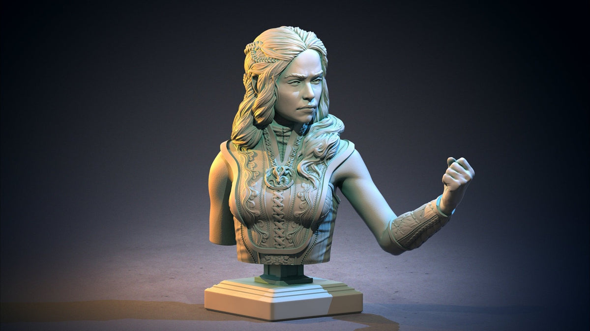 Dragon Queen Bust - Dragon Blood - Clay Cyanide - Sigmarite Boutique