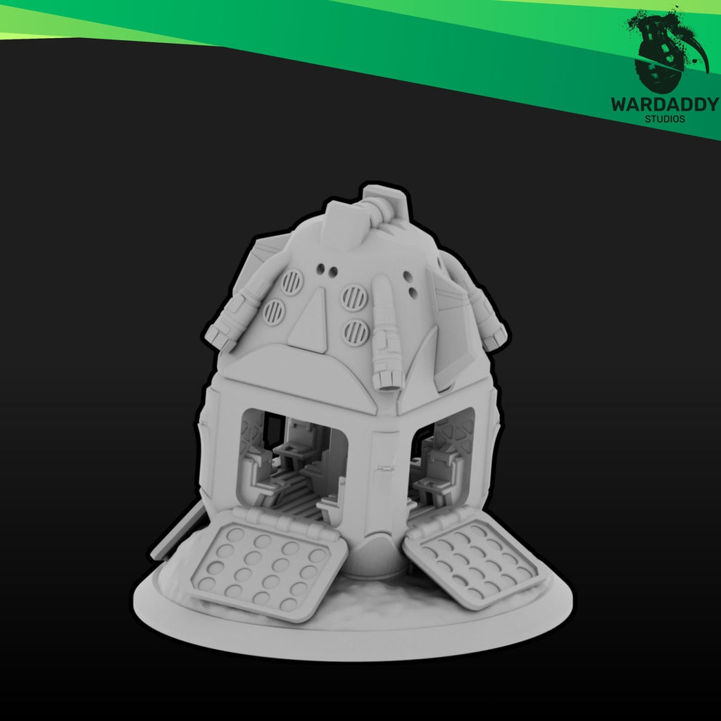 Drop Pods - 10mm Sci-Fi Resin Transport or Terrain - Wardaddy Studios - Sigmarite Boutique