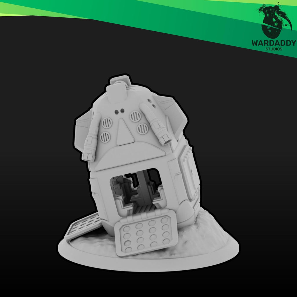 Drop Pods - 10mm Sci-Fi Resin Transport or Terrain - Wardaddy Studios - Sigmarite Boutique