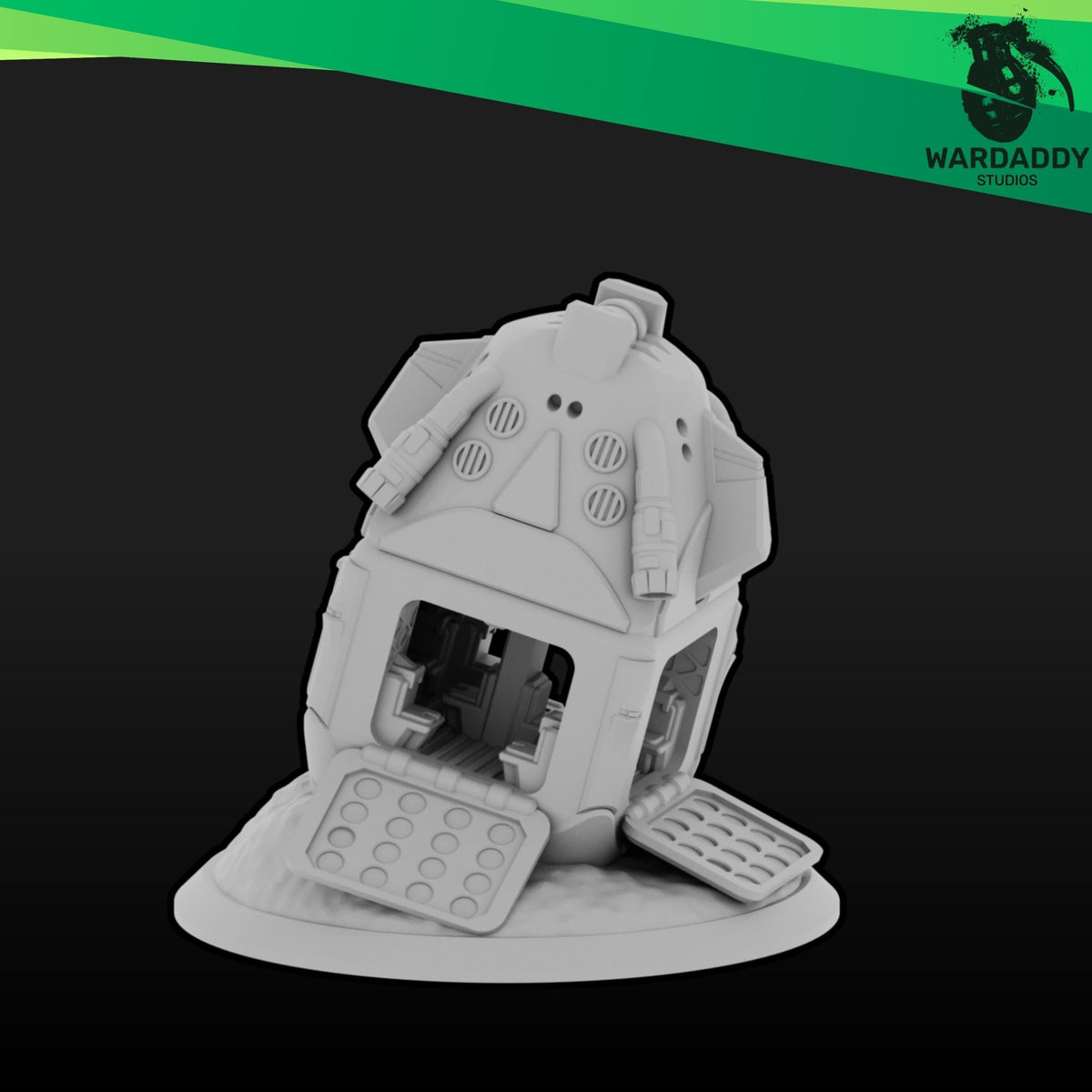 Drop Pods - 10mm Sci-Fi Resin Transport or Terrain - Wardaddy Studios - Sigmarite Boutique