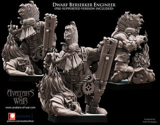 Dwarf Berserker Engineer - Avatars of War - Sigmarite Boutique