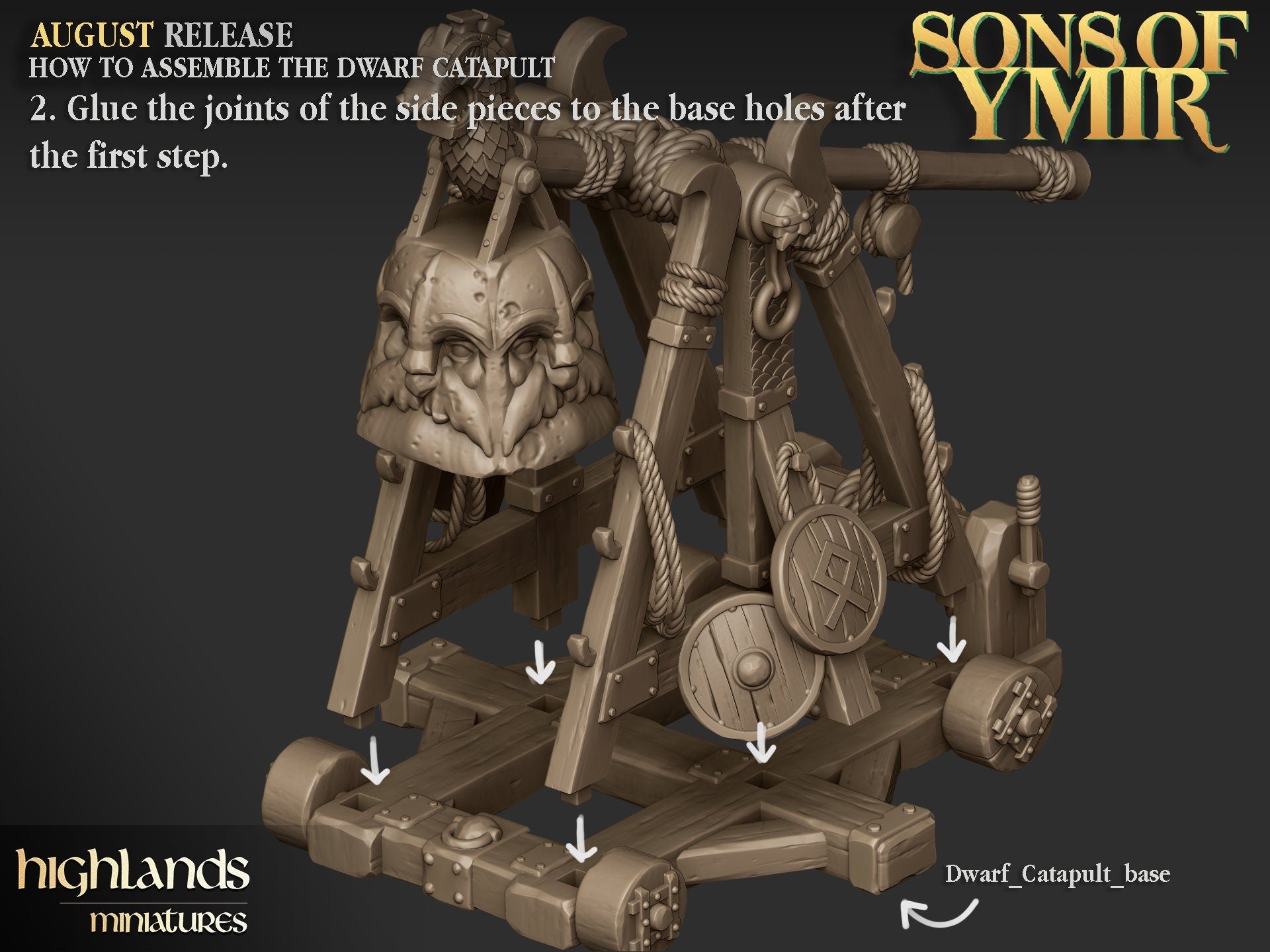 Dwarf Catapult - Sons of Ymir - Highlands Miniatures - Sigmarite Boutique