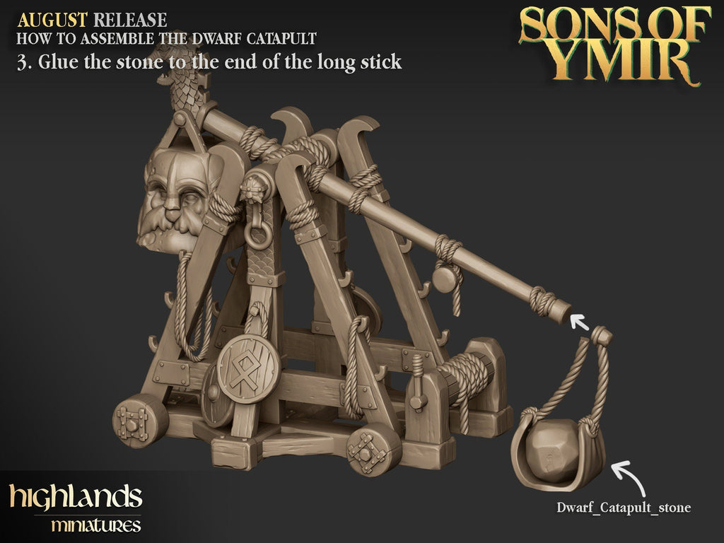 Dwarf Catapult - Sons of Ymir - Highlands Miniatures - Sigmarite Boutique