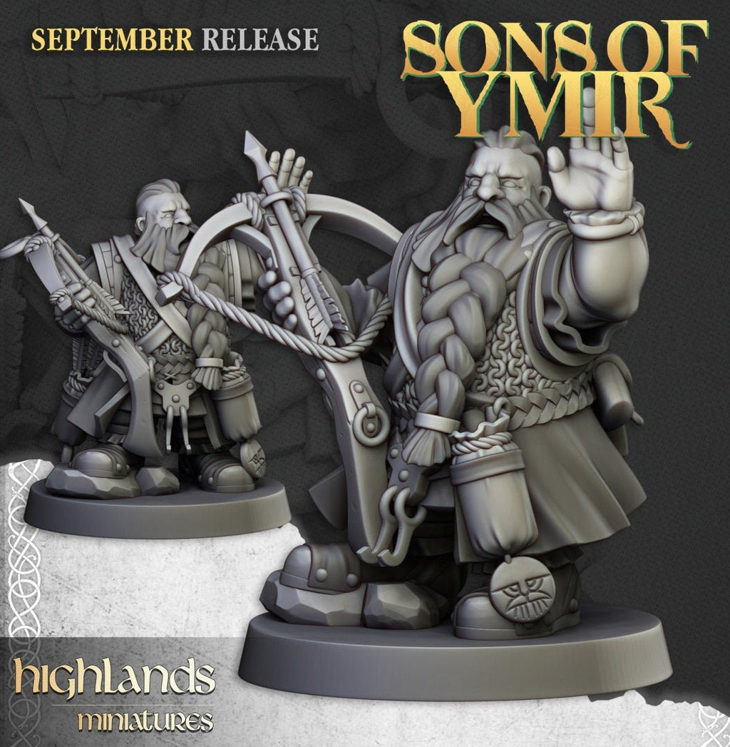 Dwarf Crossbowmen - Sons of Ymir - Highlands Miniatures - Sigmarite Boutique