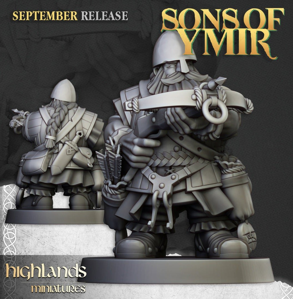 Dwarf Crossbowmen - Sons of Ymir - Highlands Miniatures - Sigmarite Boutique