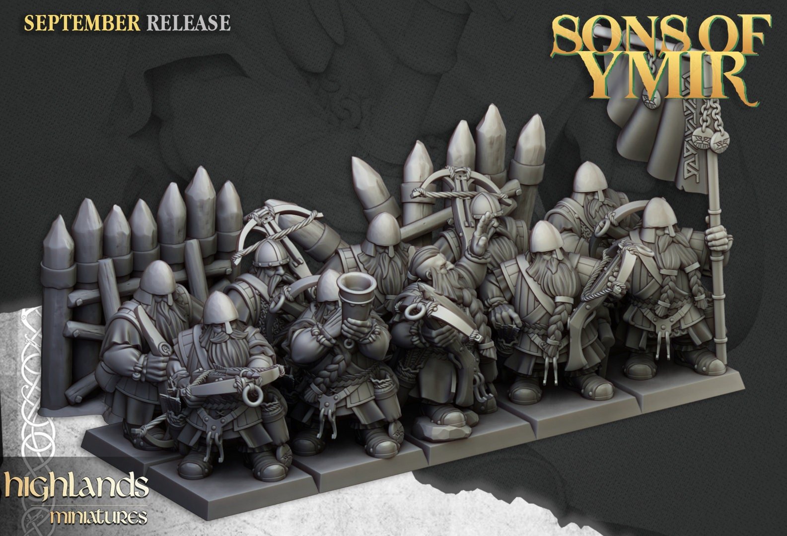 Dwarf Crossbowmen - Sons of Ymir - Highlands Miniatures - Sigmarite Boutique